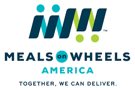 Logo for Meals on Wheels America.